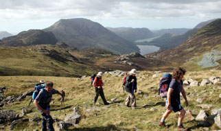 Above Buttermere on Coast to Coast Walk